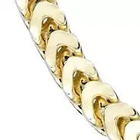 3mm Franco Chain Necklace 14k Gold Over Silver