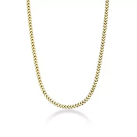 3mm Franco Chain Necklace 14k Gold Over Silver