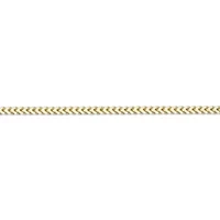 3mm Franco Chain Necklace 14k Gold Over Silver