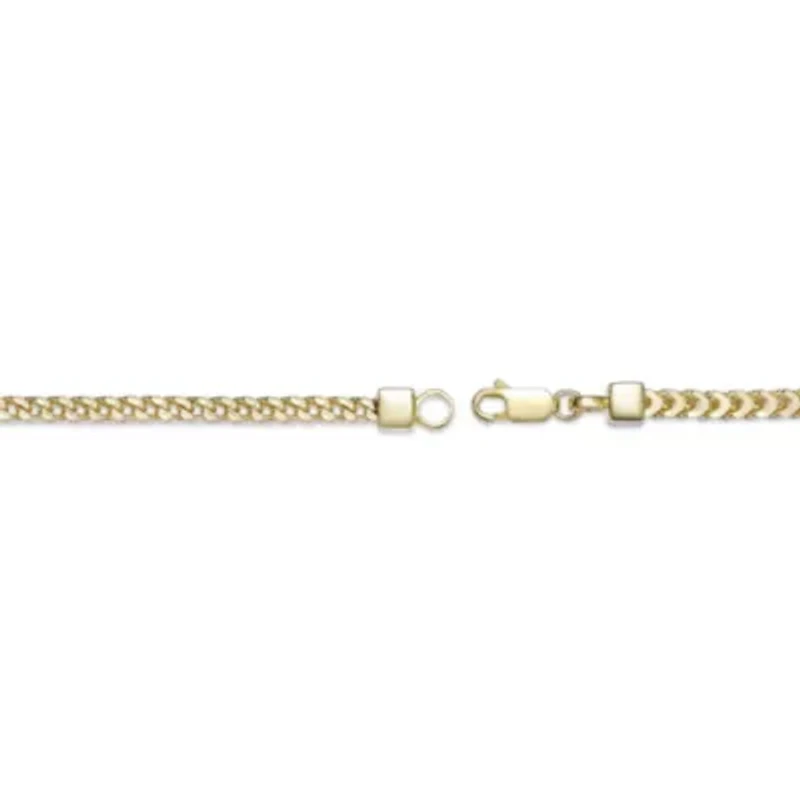 3mm Franco Chain Necklace 14k Gold Over Silver