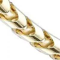 4.1mm Franco Chain Necklace 14k Gold Over Silver