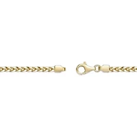 4.1mm Franco Chain Necklace 14k Gold Over Silver