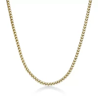 3.8mm Franco Chain Necklace 14k Gold Over Silver