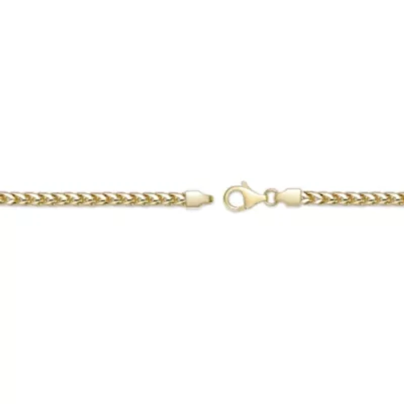 3.8mm Franco Chain Necklace 14k Gold Over Silver