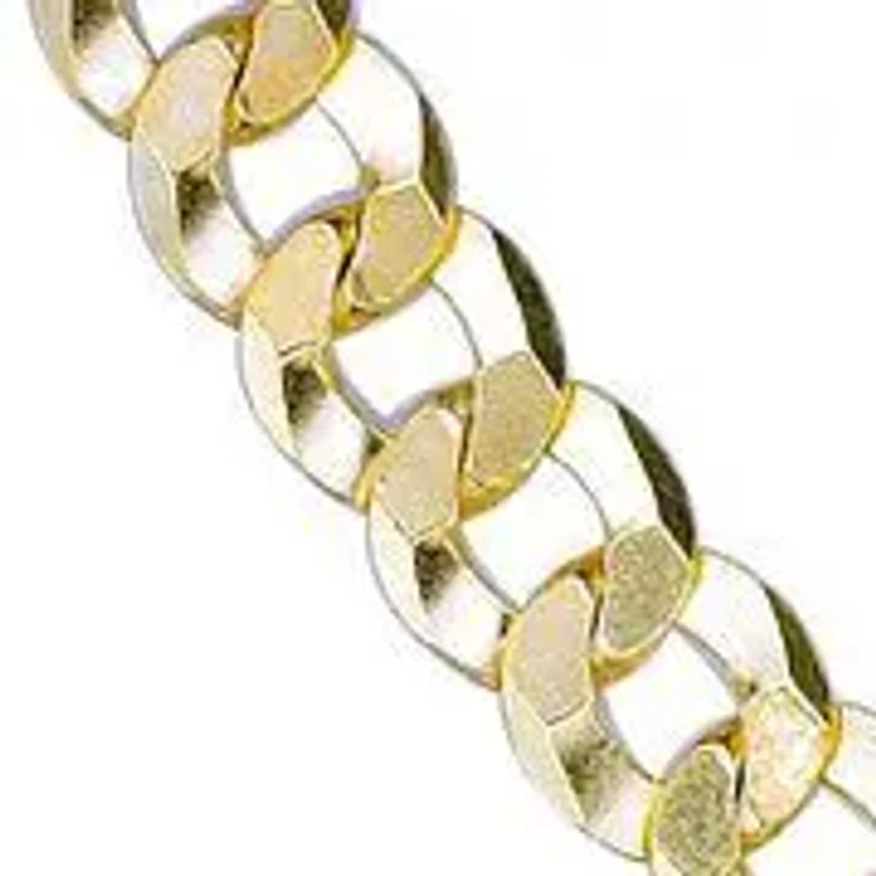 4.6mm Franco Chain Necklace 14k Gold Over Silver