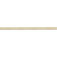 4.6mm Franco Chain Necklace 14k Gold Over Silver