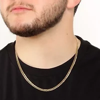 4.6mm Franco Chain Necklace 14k Gold Over Silver