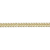 9mm Miami Cuban Chain Necklace 14k Gold Over Silver