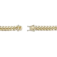 9mm Miami Cuban Chain Necklace 14k Gold Over Silver
