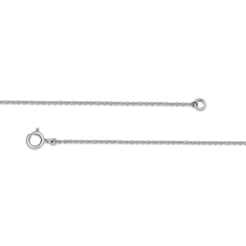 Lab Created Round Gemstone and White Topaz Halo Pendant Necklace Sterling Silver