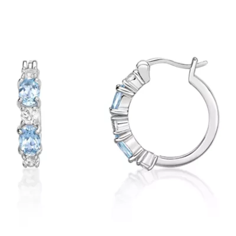 Women's Sterling Silver Huggie Earrings