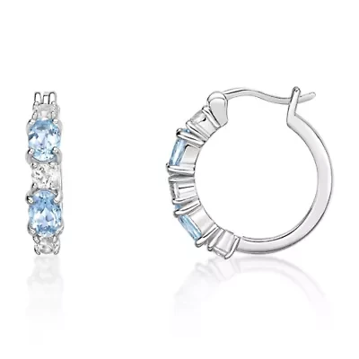 Women's Sterling Silver Huggie Earrings