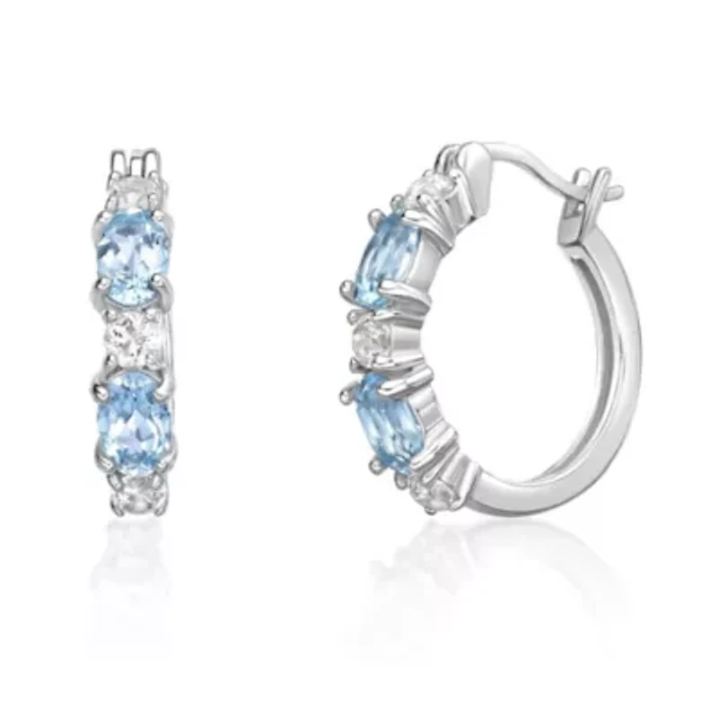 Women's Sterling Silver Huggie Earrings