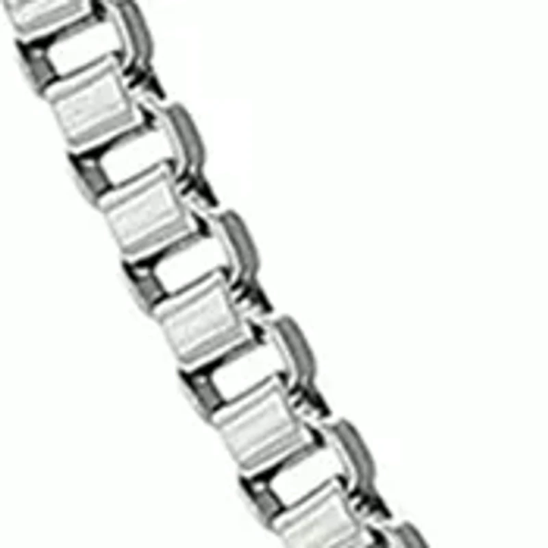 Stainless Steel 2 Millimeter Box Chain Necklace, 24 Inch