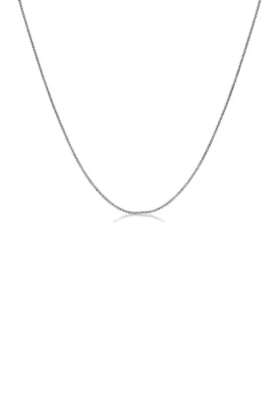 Stainless Steel Millimeter Round Box Chain Necklace