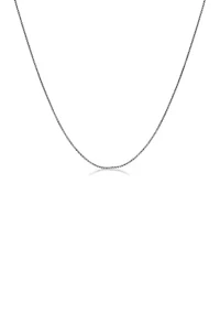 Stainless Steel Millimeter Round Box Chain Necklace