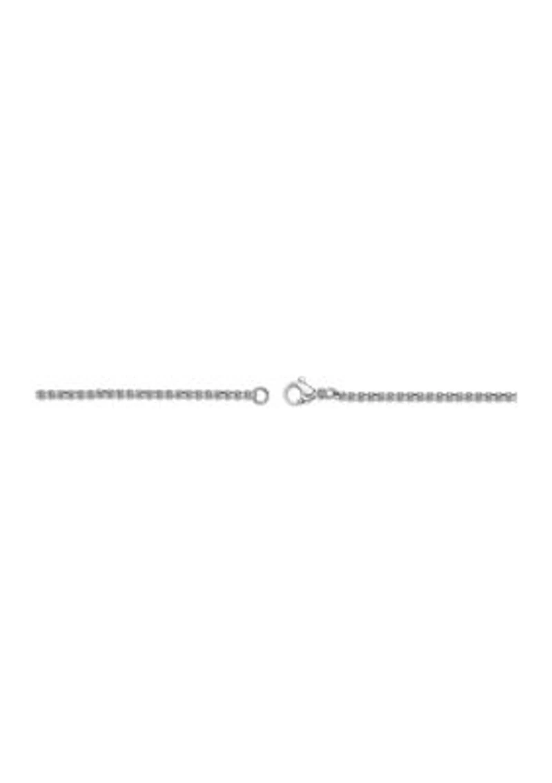 Stainless Steel Millimeter Round Box Chain Necklace