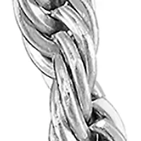 Stainless Steel 4 Millimeter Rope Chain Necklace, 24 Inch