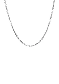 Stainless Steel 2.5 Millimeter Rolo Chain Necklace