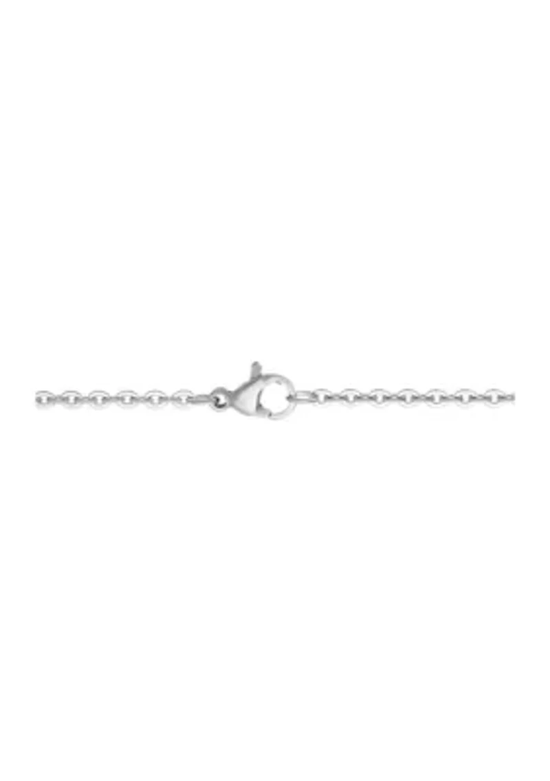 Stainless Steel 2.5 Millimeter Rolo Chain Necklace