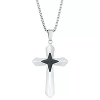 Stainless Steel Cross Pendant Necklace