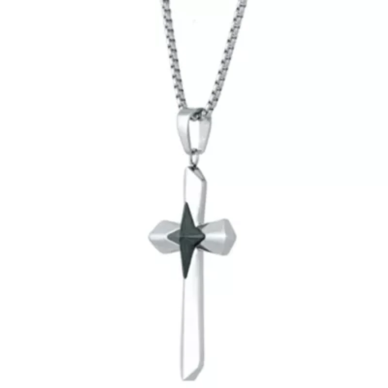Stainless Steel Cross Pendant Necklace