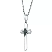 Stainless Steel Cross Pendant Necklace
