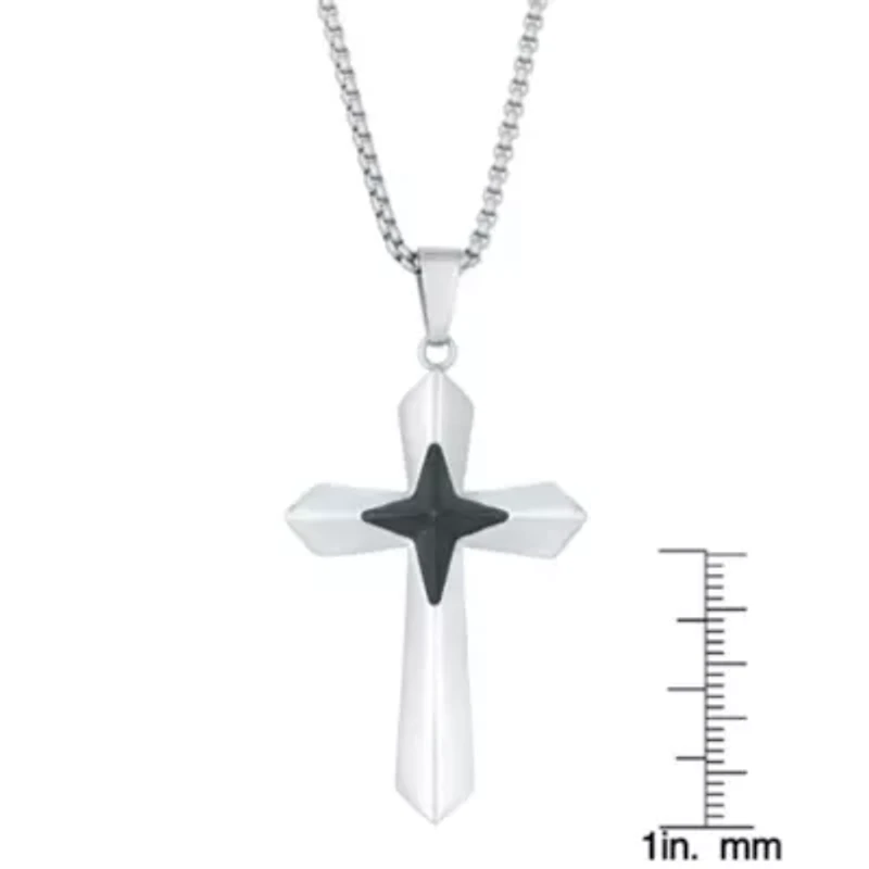 Stainless Steel Cross Pendant Necklace