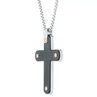 Stainless Steel Cross Pendant Necklace