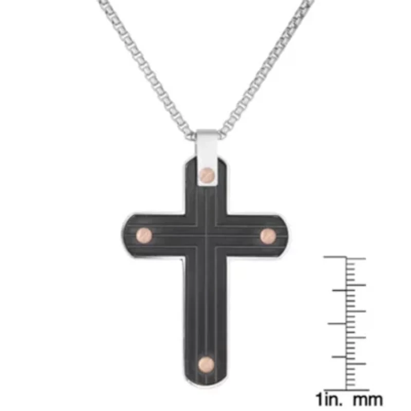 Stainless Steel Cross Pendant Necklace