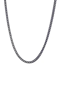24 Inch Stainless Steel Square Wheat Necklace