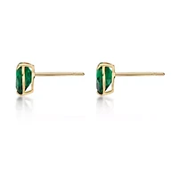 Lab Created 1.5 ct. t.w.Created Emerald Earrings in 10K Gold