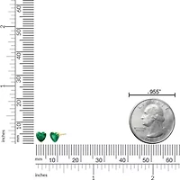 Lab Created 1.5 ct. t.w.Created Emerald Earrings in 10K Gold