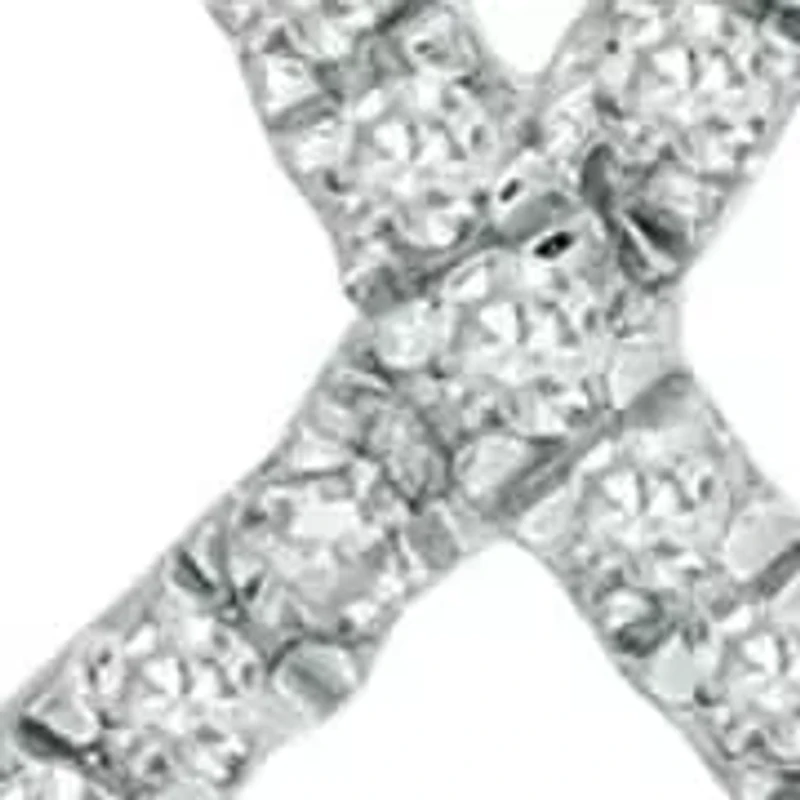 1/6 ct. tw. Diamond Ribbon Pendant in Sterling Silve