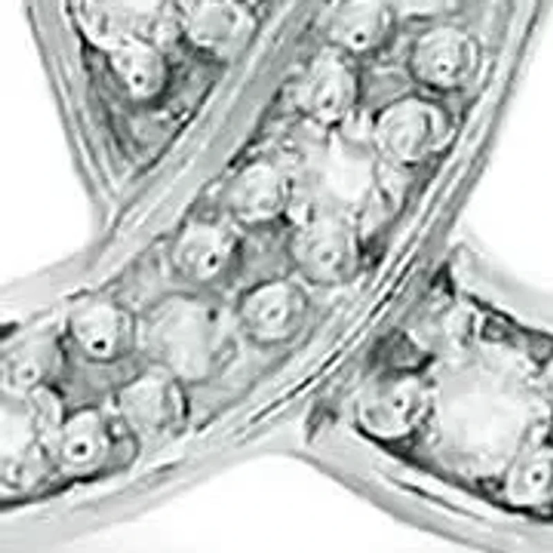 1/10 ct. t.w. Diamond Double Horseshoe Pendant in Sterling Silver