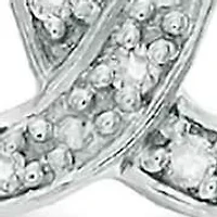 1/10 ct. t.w. Diamond Double Horseshoe Pendant in Sterling Silver