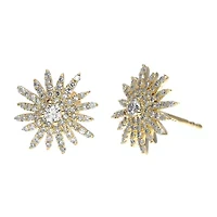 3/4 ct. tw. Diamond Startburst Stud Earrings in 14K Yellow Gold