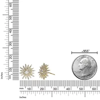 3/4 ct. tw. Diamond Startburst Stud Earrings in 14K Yellow Gold