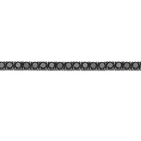 ct. t.w. Black Spinel Tennis Bracelet in Sterling Silver