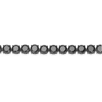 ct. t.w. Black Spinel Tennis Bracelet in Sterling Silver