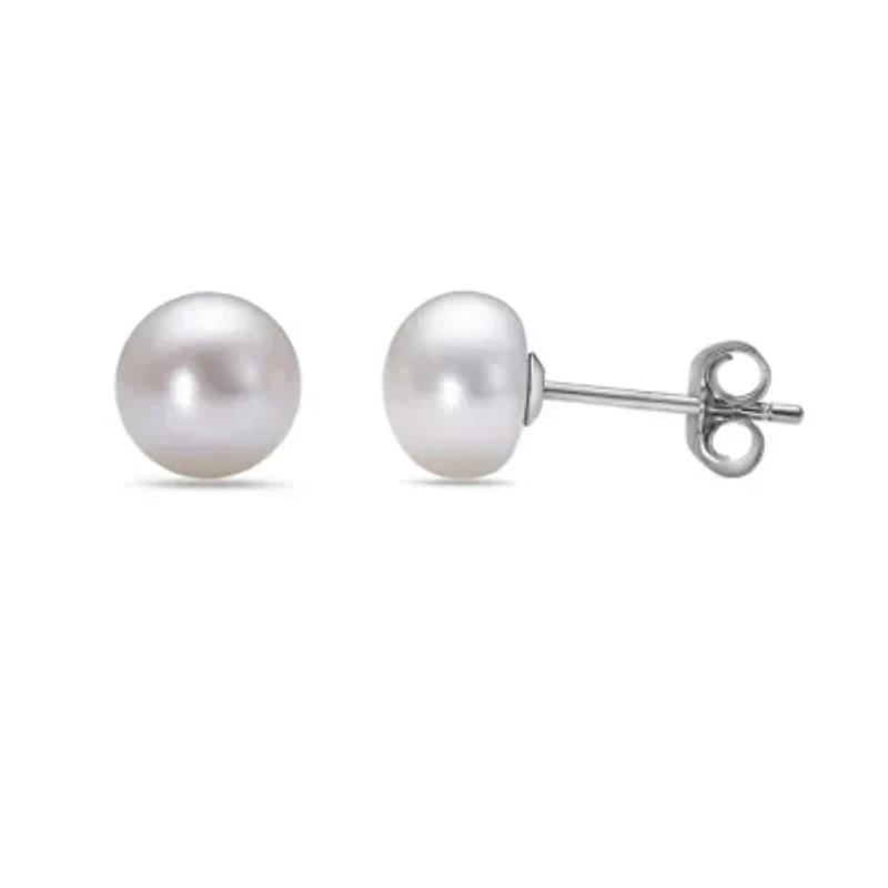 Pearl Earrings and Bracelets Box Set in Sterling Silver