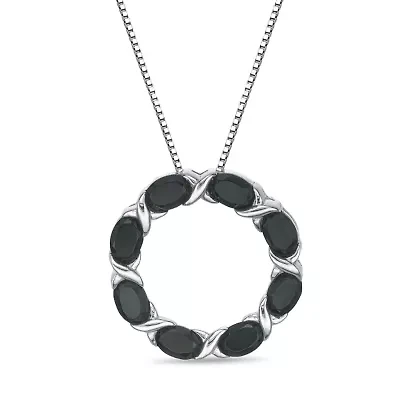 4 ct. t.w. Black Onyx Pendant Necklace in Sterling Silver