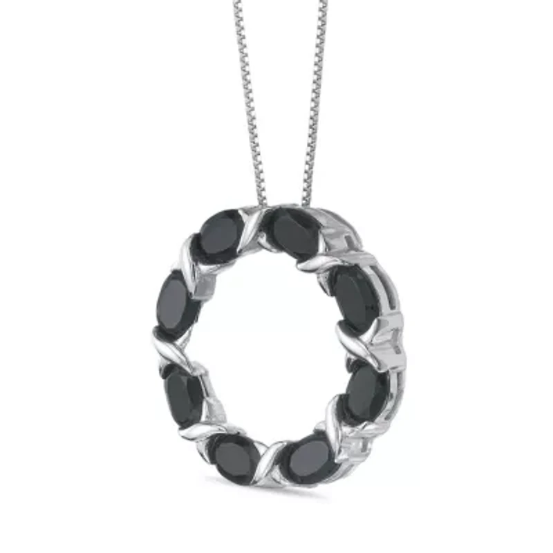 4 ct. t.w. Black Onyx Pendant Necklace in Sterling Silver