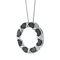 4 ct. t.w. Black Onyx Pendant Necklace in Sterling Silver
