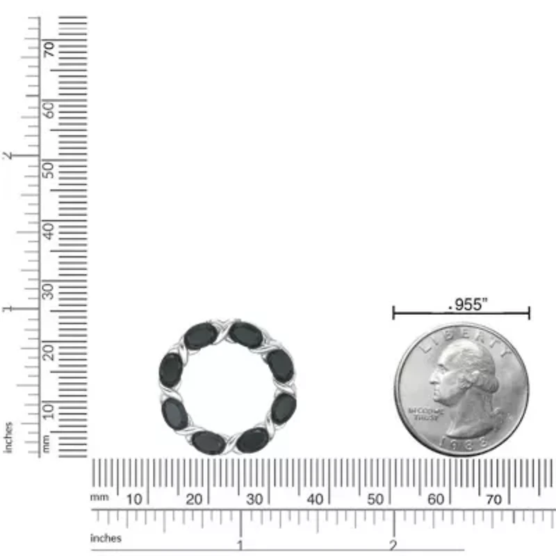 4 ct. t.w. Black Onyx Pendant Necklace in Sterling Silver