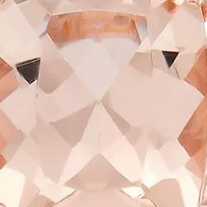 10K Rose Gold Cushion-Cut Gemstone & Diamond Accent Ring