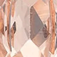 Women's 10K Rose Gold Cushion Cut Morganite & Diamond Accent Stud Earrings