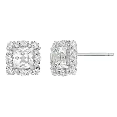 Lab Created 1 /8 ct. t.w. White Sapphire Stud Earrings in Sterling Silver