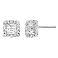 Lab Created 1 /8 ct. t.w. White Sapphire Stud Earrings in Sterling Silver