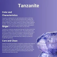 Women's 10K White Gold Tanzanite Ring
